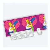 Mouse Pad Grande Gamer Homer E Marge