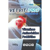 Vetvit-pro Premix Aminoácidos E Vitaminas 100 G Kit 30 Uni