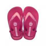 Chinelo infantil para meninas Ipanema baby com elastico rosa