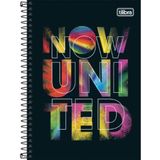 CADERNO 1/4 80 FOLHAS CAPA DURA ESPIRAL NOW UNITED - 319791