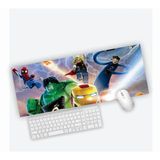 Mouse Pad Grande Gamer Herois Brinquedo De Montar