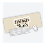 Mouse Pad Grande Gamer Varal De Letras Stranger Things