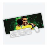 Mouse Pad Grande Gamer Firmino E Neymar