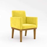 Poltrona Reforçada Penteadeira Quarto Amarelo