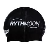 Touca Natação Lisa Flat Swim Cap Rythmoon Preto