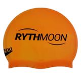 Touca Natação Lisa Flat Swim Cap Rythmoon Laranja