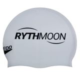 Touca Natação Lisa Flat Swim Cap Rythmoon Branco