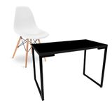 Escrivaninha E Cadeira Eiffel Charles Eames Branco