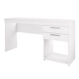 Mesa Home Office 51015 Para Quarto E Escritório 2 Gavetas Notável Branco