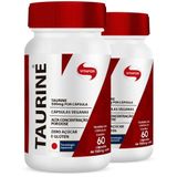 Kit 2 Taurine Vitafor 60 Cápsulas De 550mg