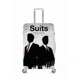 Capa Protetora Para Mala Viagem Personalizada Média Suits