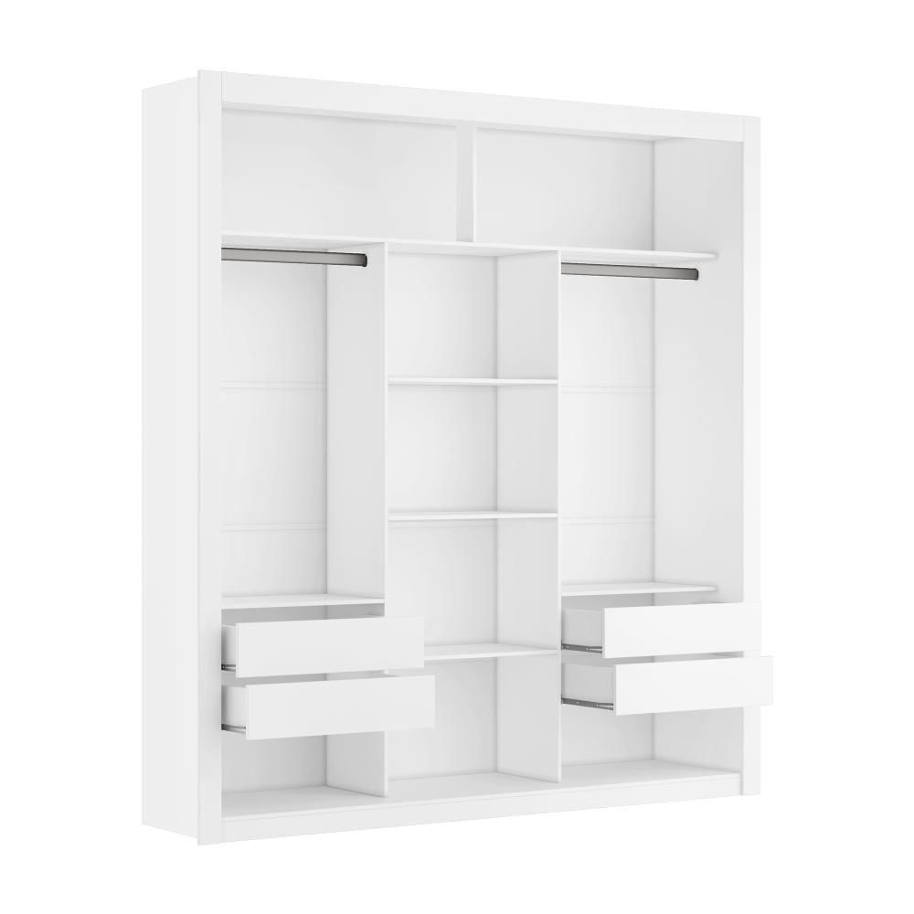 Closet Casal 4 Gavetas Amoudi Móveis Branco