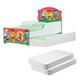 Mini Cama Infantil Com Auxiliar Pop Futebol Com Colchões