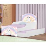 Mini Cama Infantil Com Auxiliar Pop Unicórnio Criança