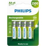 Pilha Recarregável Aa 2500mah Blister Com 4 Unidades R6b4rtu