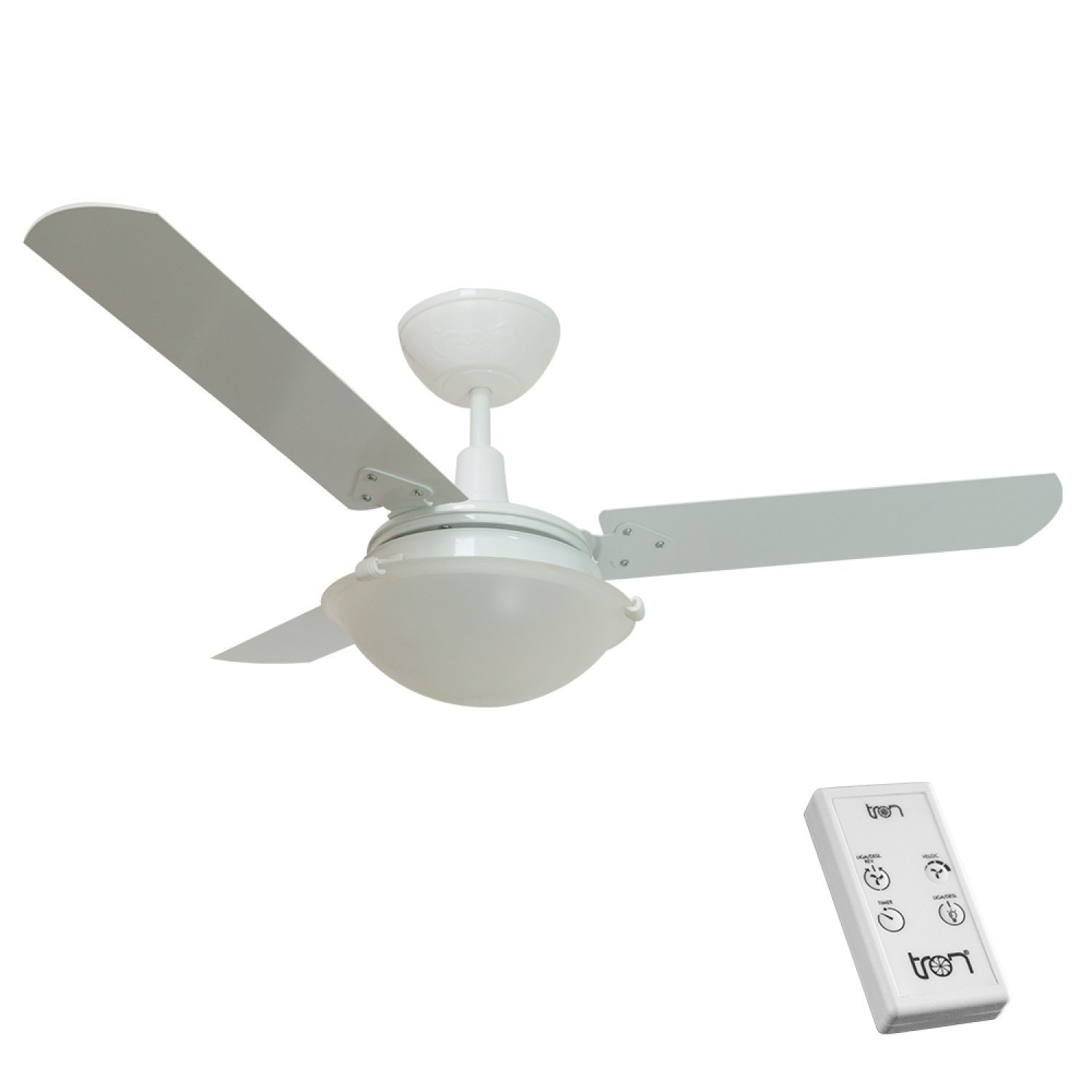 Ventilador Citrino 220v 3p Clm New Branco 130w Com Controle Remoto Branco