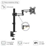 Suporte Para Monitor De 17&quot; A 32&quot; Articulado Rotação 360° E