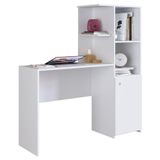 Escrivaninha Com Estante 1 Porta Capri A05 Branco