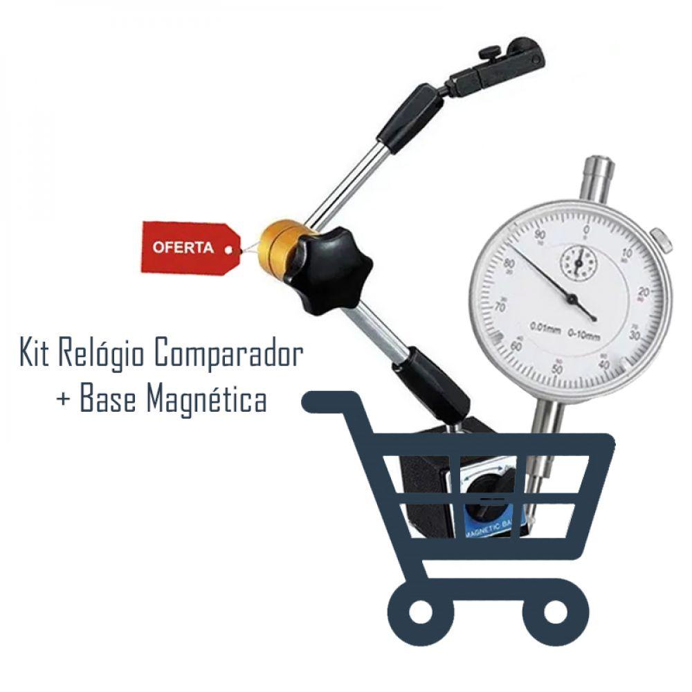 Base Magnética Articulada Ajuste Fino Relógio Comparador Carrefour