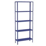 Estante Aço 5 Prateleiras Livros Cozinha Quarto Eaf014 Azul