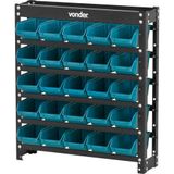 Estante Gaveteiro Metálica 66x61x15,5cm Com 25 Peças Gavetas