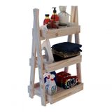 Estante Com 3 Andares Para Materiais De Limpeza E Lavanderia