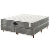 Colchão De Látex Firme Box E Kit Spa King 193x203cm