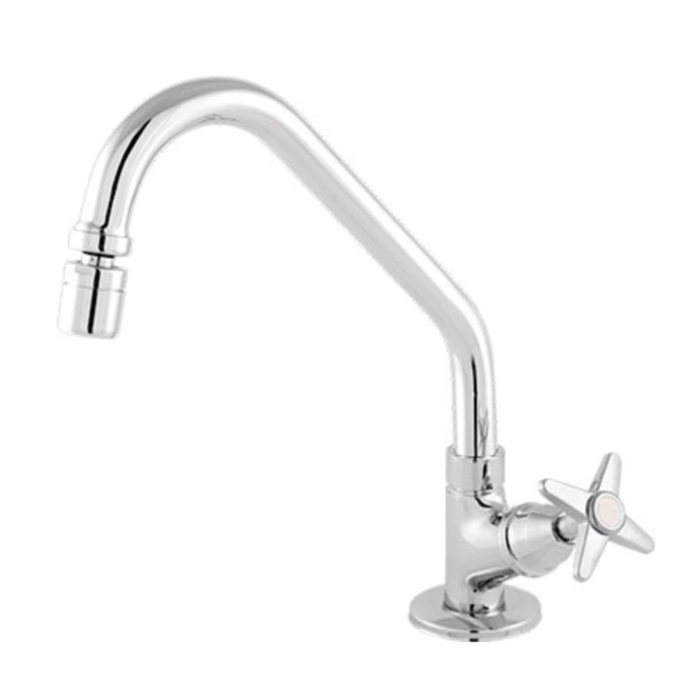 Torneira Cozinha Bica Móvel 1168 C-23 1/4 Volta Arejador