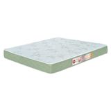 Colchão Casal Queen Sleep Max Espuma D33 158x198x18cm Branco/verde - Castor