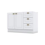 Balcão 03 Gavetas 02 Portas 120 Cm Americana Henn Branco Hp