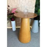 Mesa De Apoio Laminada Em Madeira Natural Tampo 70cm Marrom
