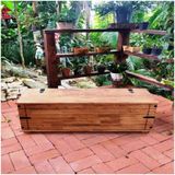 Calçadeira De Madeira Maciça 45x1,38x45 Móveis Rio Negrinho