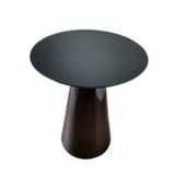Mesa De Apoio Cone Laqueada Tampo 60cm Preto