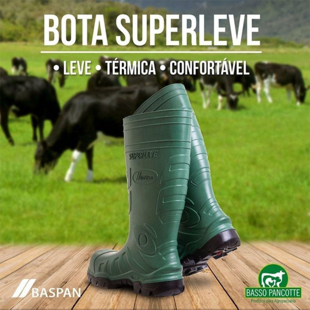 Bota De Borracha Superleve Baspan Cano Longo Verde Tamanho: 36