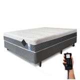 Colchão De Látex Articulado Cinza 20cm Solteiro 88x188cm