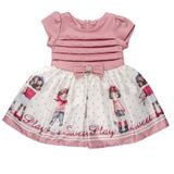 Vestido Infantil Chic Bonecas Rosê