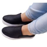Tênis Slip On Feminino Iate Preto Brilhos Glitter Flatform