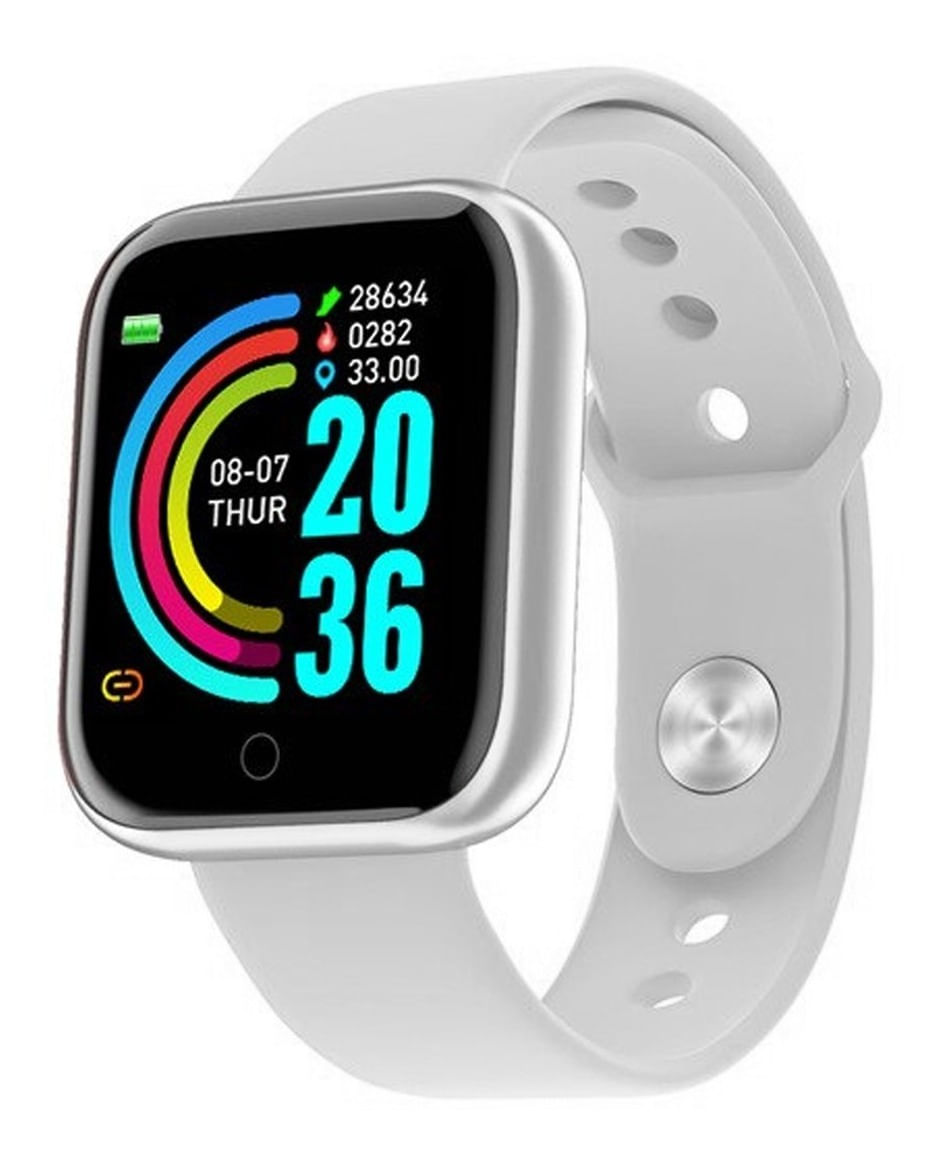 Relógio Smartwatch D20  Inteligente Ios e Android Branco