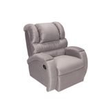 Poltrona Do Papai Imperial Reclinável Veludo Marrom