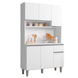 Cozinha Compacta 105cm 6pts 2 Nichos Márcia Branco