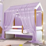 Cama Montessoriana Exclusiv Fio De Luz E Voal Lilás