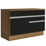 Balcão Gabinete De Pia 120 X 60 Cm 1 Porta 2 Gavetas Rustic