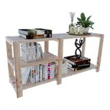 Prateleiras Suspensas Design Industrial 3 Andares P/ Livros