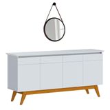 Balcão Buffet Classic Adnet 67cm Hi1 Branco Acetinado