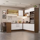 Cozinha Completa 504001 Com Armário E Bancada Rustic/branco