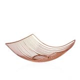 Fruteira Decorativa De Metal Rose Gold