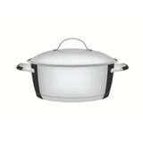 Caçarola Rasa Allegra 24 Cm 4,2 L Em Aço Inox