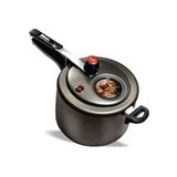 Panela De Pressão Mta 4,5 L Antiaderente Com Visor 6000 Grafite