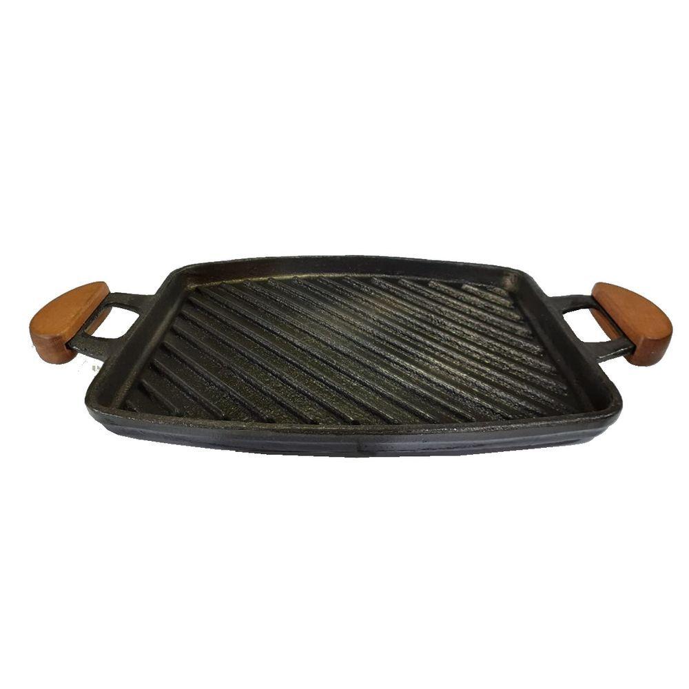 Chapa Bifeteira Grill Antiaderente Al�ça 31x24cm E Espátula