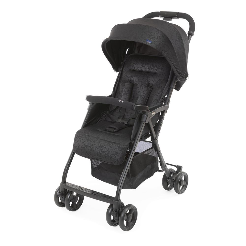 Carrinho De Bebê Para Passeio Chicco Ohlala 3 Jet Black 0 Meses A 15 Kg Preto